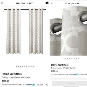 New 54x108 Curtains/Drapes